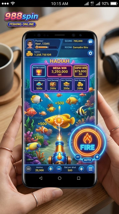 Layar utama 988spin — antarmuka bersih setelah instalasi